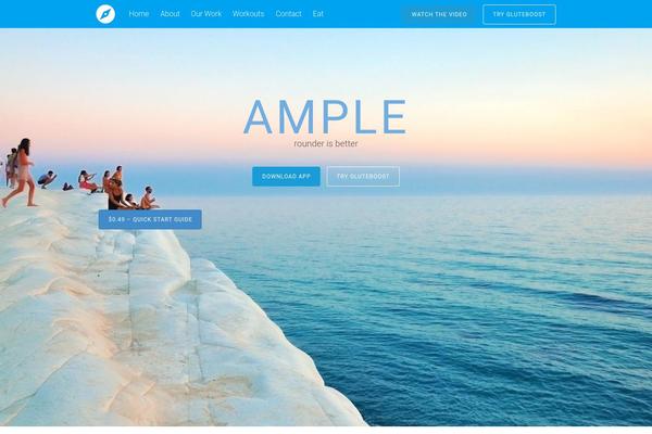 Tesseract theme site design template sample