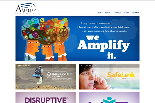 Amplify theme site design template sample