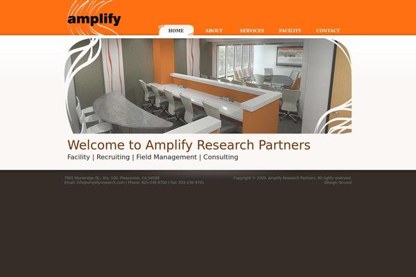 Amplify theme site design template sample