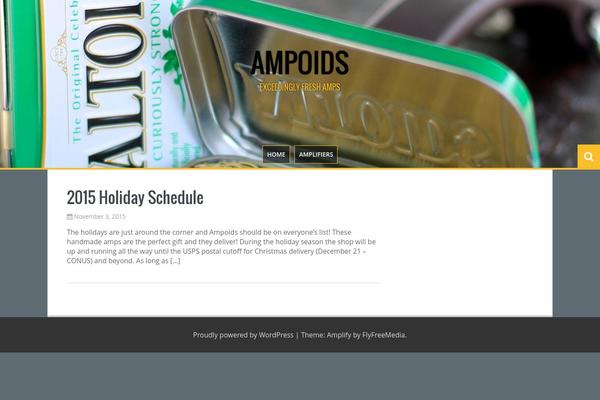 Amplify theme site design template sample