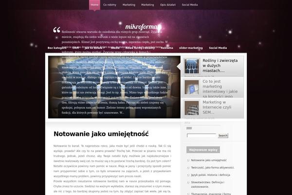 Glow theme site design template sample