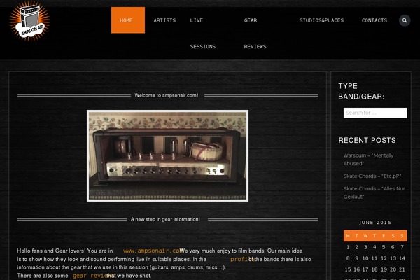 JamSession theme site design template sample