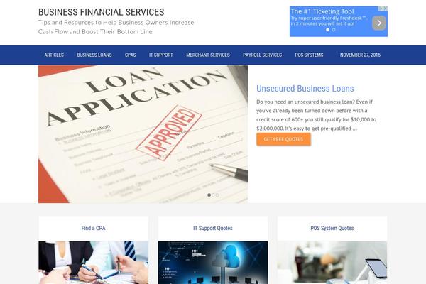 Enterprise Pro theme site design template sample