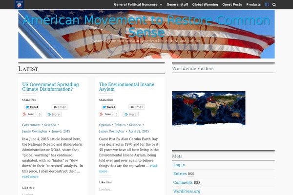 Sense theme site design template sample