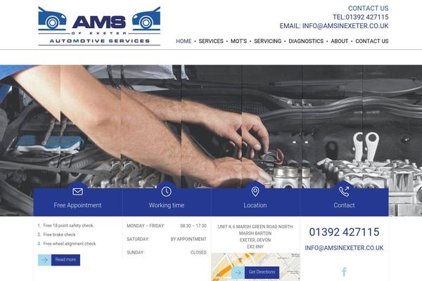 Auto Repair theme site design template sample
