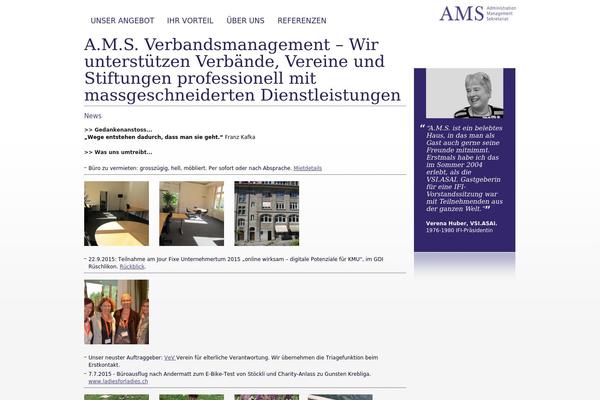 Ams theme site design template sample
