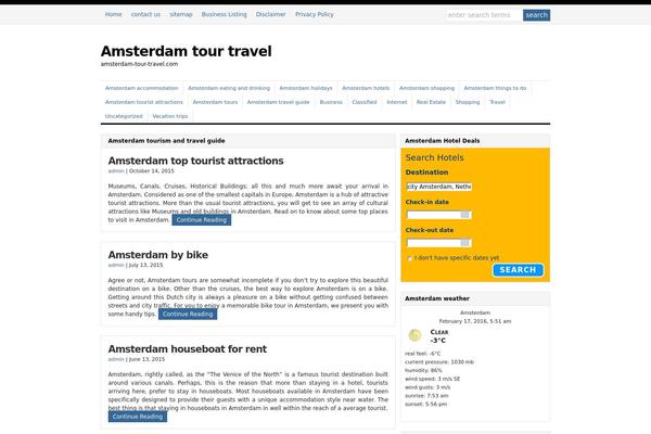 WP-Clear theme site design template sample