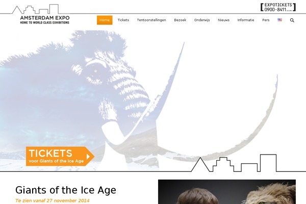 Expo theme site design template sample
