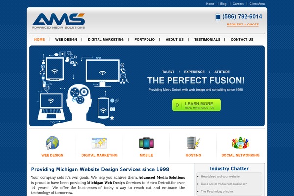 Ams theme site design template sample