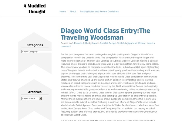 Manifest theme site design template sample