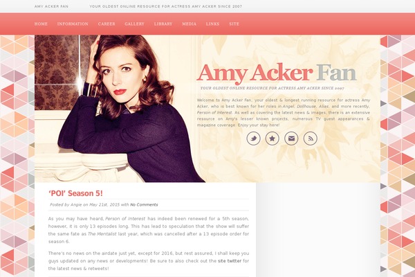 amy-acker.org site used Amyacker