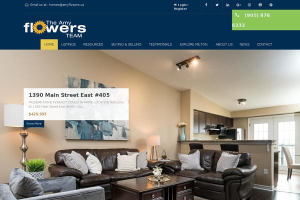 Realhomes Child theme site design template sample
