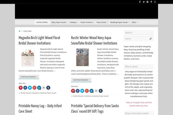 Site using CafePress Widget plugin