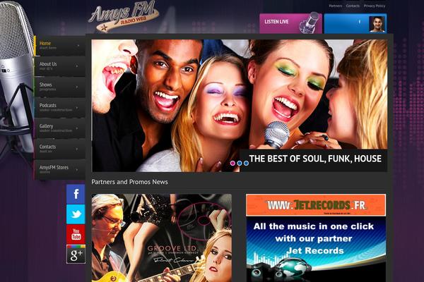 Radio Station theme site design template sample