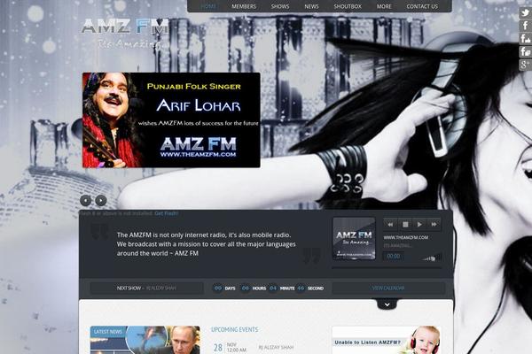 Music theme site design template sample