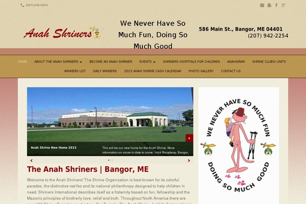 anahshriners.com site used Tsm-theme-1