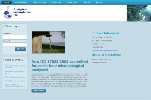 analyticallaboratories.com site used Analyticallaboratories_wpthemes