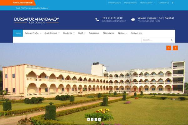 University Hub theme site design template sample