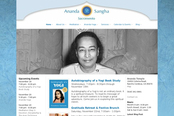 anandasacramento.org site used Twentytenchildananda_v2.0