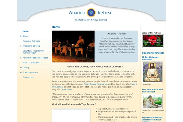 ananda-wordpress theme websites examples