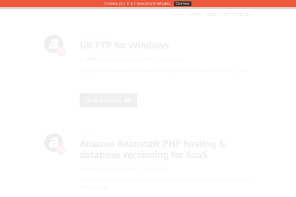 anantgarg.com site used Words