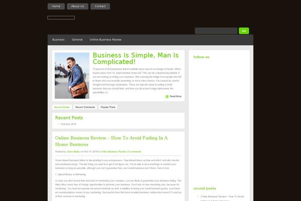 Quadro theme site design template sample