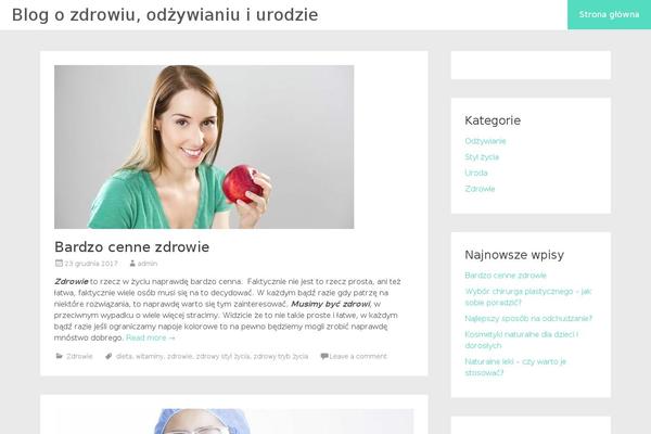 Radiate theme site design template sample