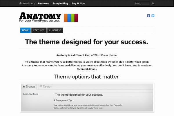 anatomytheme.com site used Anatomy