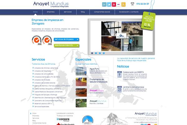 Mundus theme site design template sample