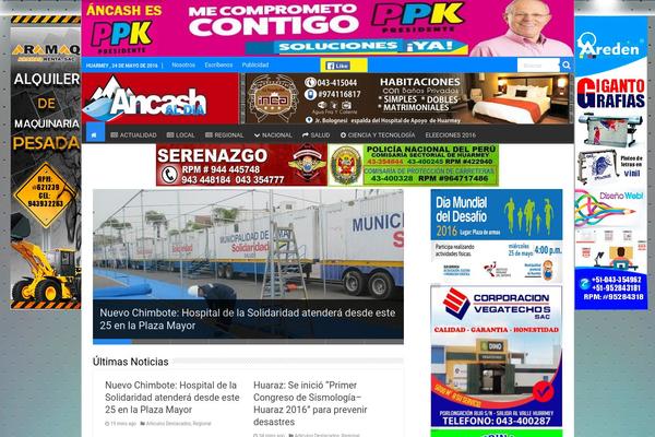 Newspaper theme site design template sample