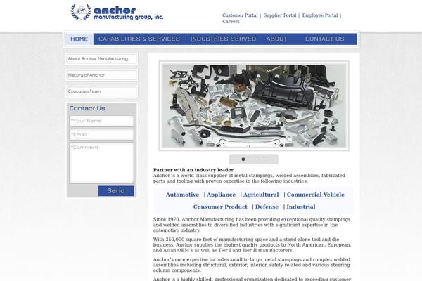 Anchor theme site design template sample