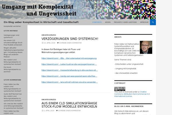 Twenty Fourteen theme site design template sample