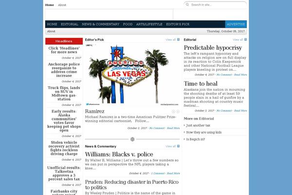 City Desk theme site design template sample