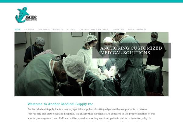 Anchor theme site design template sample