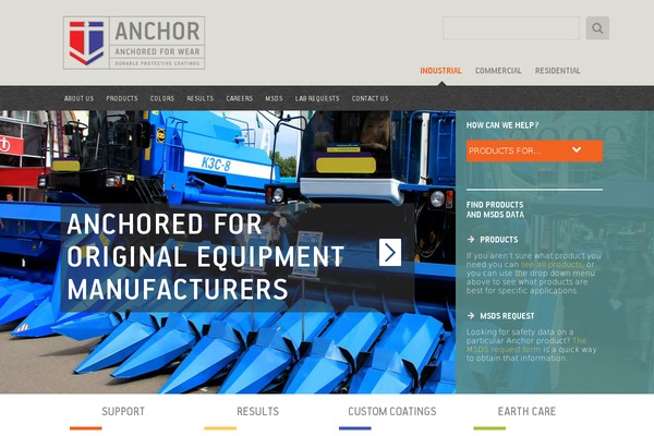 Anchor theme site design template sample