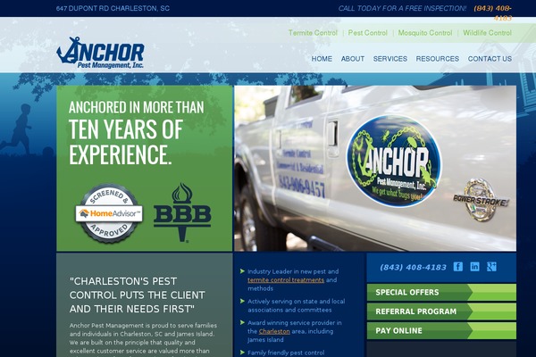 Anchor theme site design template sample