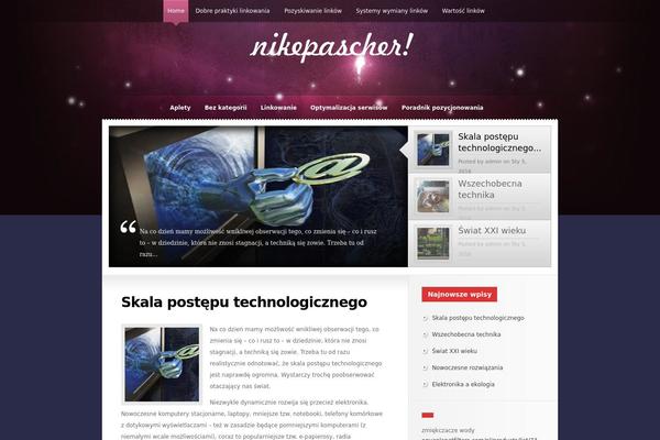 Glow theme site design template sample
