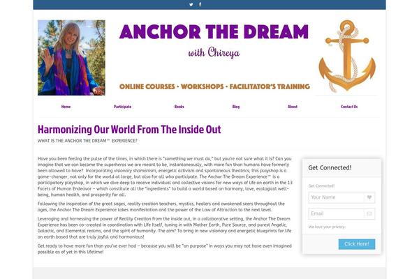 anchorthedream.com site used Travel Blogger