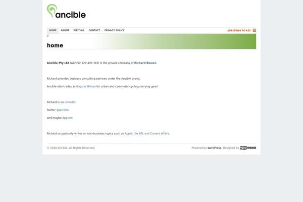 The Morning After theme site design template sample