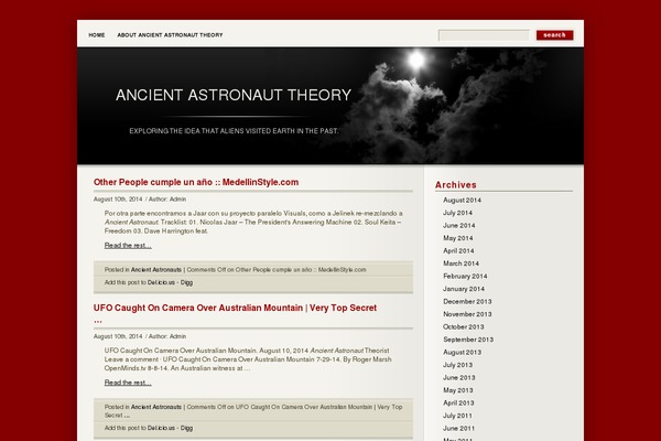 Deep Silent theme site design template sample