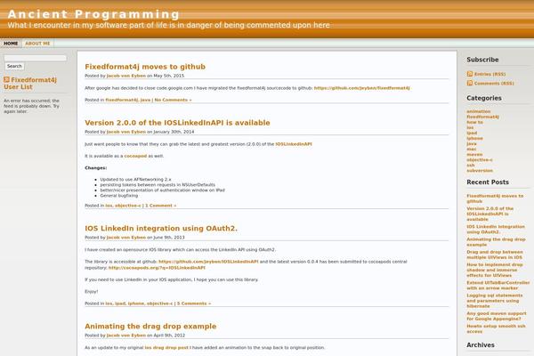 Andreas09 theme site design template sample