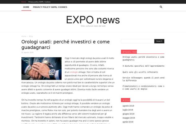 Newspaper theme site design template sample