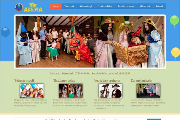 Happy Kids theme site design template sample