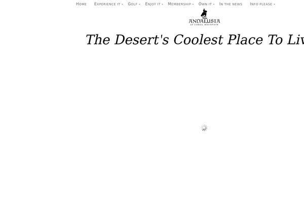 andalusiaatcoralmountain.com site used The Bootstrap