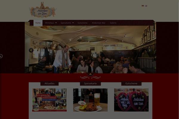 The Restaurant theme site design template sample