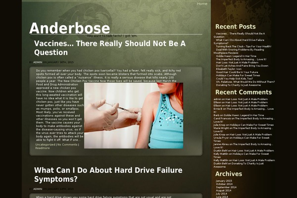 Organic theme site design template sample