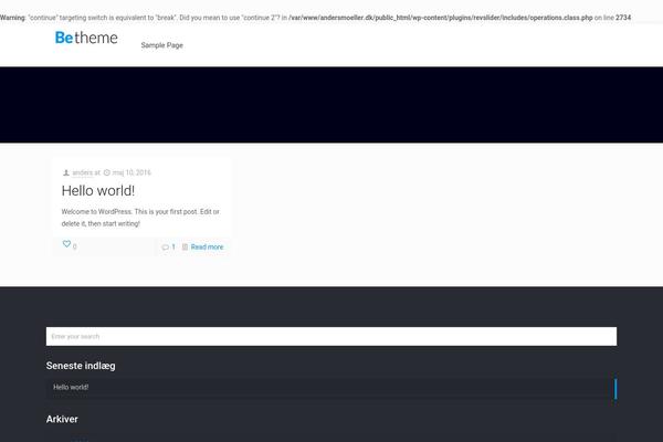 BeTheme theme site design template sample