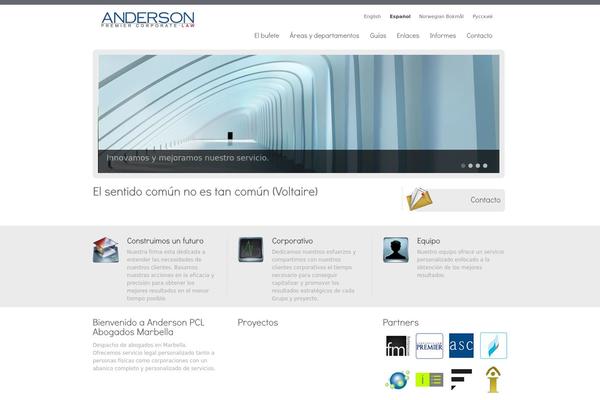 Vulcan theme site design template sample