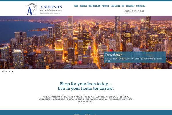 Anderson theme site design template sample