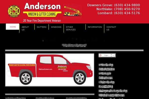 andersonguttercleaning.com site used Appointway